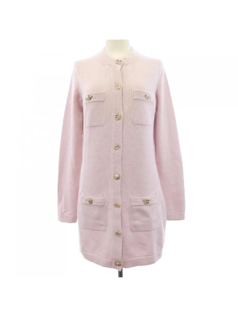 Chanel Long Cardigan Pink